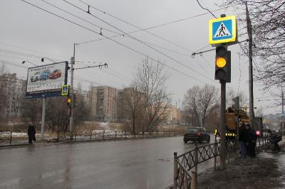 На улице Советской Армии Рязани заработал новый светофор 